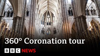 360° Video: Explore inside Westminster Abbey ahead of King Charles’s coronation - BBC News