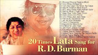 20 Times Lata Sang For RD Burman | Lata Mangeshkar Songs | Audio Jukebox