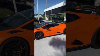 Stunning Selezione certified Huracan STO in Arancio Borealis! #LamboPalmBeach