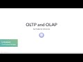 SQL Tutorial: OLTP and OLAP