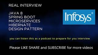 INFOSYS | java spring boot microservices hibernate interview | real time java interview