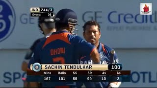 Sachin Tendulkar's 163 vs NZ  New Zealand vs India 3rd ODI 2009  Highlights