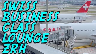 Best Lounge at ZRH | SWISS Business Class Lounge, Terminal E