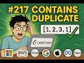 Contains Duplicate - Leetcode 217 - Python, C++