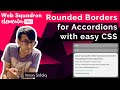 Elementor - Add Rounded Borders to Accordions with simple CSS Code