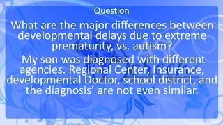 The Difference between Developmental Delays and Autism