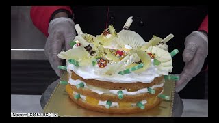 Open layer Pineapple Fruit Cake By | Milkyz Food Chef Rasheed