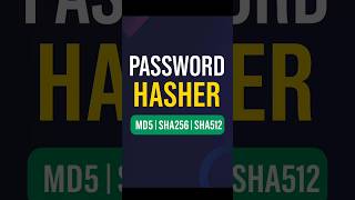 🔐 Password Hasher in Python – MD5, SHA256, SHA512 | FuzzuTech GUI