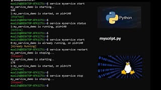 How to run python script using service in linux