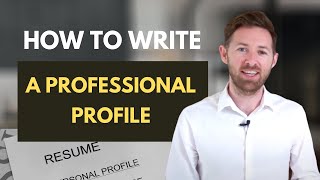 Creating a Professional Profile