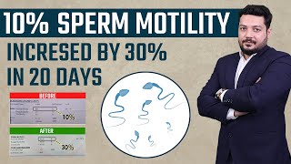 10% Sperm Motility increased by 30% in 20 days | Increase Sperm Count | Low Sperm Count Treatment