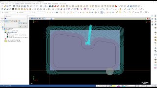 마캠 2d 다이나믹 영역밀 툴패스생성  Mastercam 2D dynamic area mill