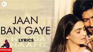 Jaan Ban Gaye - Khuda Haafiz |Vidyut Jammwal , Shivaleeka O | Mithoon Hindi Reverb Song#bollywood