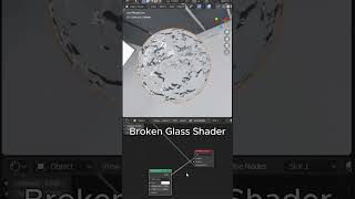 Broken Glass Shader In Blender 3D #blender