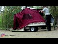 motorcycle pop up camper trailer site setup lees ure lite