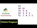 Python Pattern Programs - Printing Numbers in Triangle Shape | Column wise | Interview Question