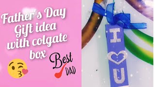 Father's Day Gift | Gift Ideas for Father's Day | Colgate Box Craft #shorts