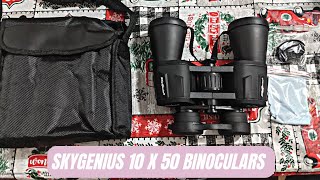 SkyGenius 10 x 50 Binoculars for Adults Review \u0026 How To Use | Binoculars with Low Light Night Vision