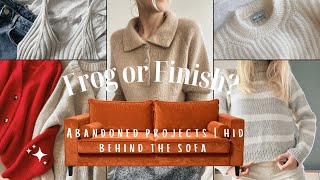 Frog or Finish? | Abandoned knitting projects I hid behind the sofa 🧶