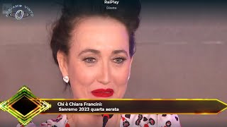 Chi è Chiara Francini:  Sanremo 2023 quarta serata