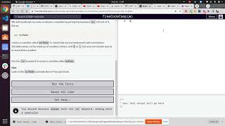 Lesson 2 | Basic JavaScript | Declare JavaScript Variables