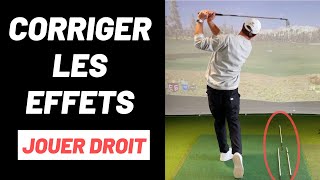 Corriger les effets et jouer droit au golf. Au revoir au slice et au hook.