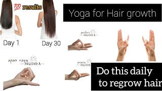 Yoga mudra for hair growth | How to get thicker hair in one month | Hair Growth exercises | Benifits