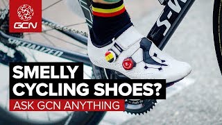 Smelly Cycling Shoes, Cramping & Sprinting Tips | Ask GCN Anything