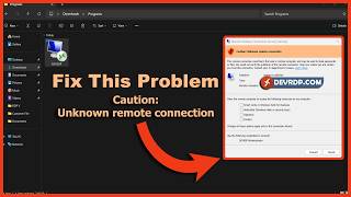 How To Fix Remote Desktop Connection security warning...Caution: Unknown remote connection!