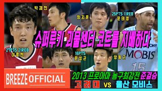 [슈퍼루키 괴물센터 코트를 지배하다] 2013 프로 아마 농구최강전 준결승Semi-Finals 고려대KOREA Univ. vs 울산 모비스Ulsan MOBIS H/L