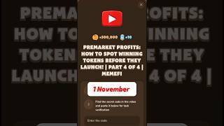 PREMARKET PROFITS: HOW TO SPOT WINNING TOKENS BEFORE THEY LAUNCH! | PART 4 OF 4 | MEMEFI #memefi