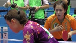 TableTennis 石川佳純(山口)vs 阿部恵 (東京) 2G 卓球 決勝 成年女子 東京国体 2013.10.3