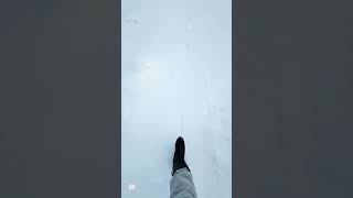 Walking down the street #hehe  #asmr  #sound  #shortfeed  #youtubeshorts  #fyp #nature #snow   #yt