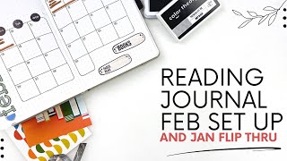 Reading Journal January Flip Through & February Set Up | 2024