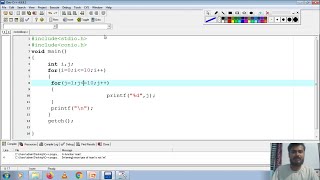 Lecture 9 | Nested For Loop in C PROGRAMMING in English - Eduvert