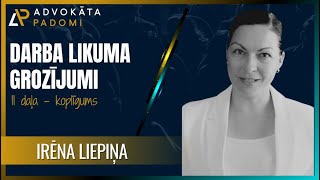 Darba likuma grozījumi. Koplīgums. Intervija ar Irēnu Liepiņu.