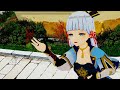 mmd genshin impact 原神 kamisato ayaka 神里綾華 gokuraku jodo 極楽浄土