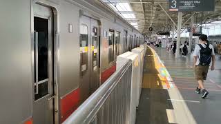 8月15日二子玉川駅 東急9000系 9002F 発車