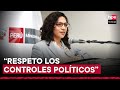 Ministra de Cultura sobre moción de censura en su contra: “Respeto lo controles políticos”