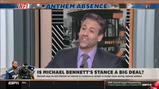 FIRST TAKE on ESPN   Is Michael Bennett's stance a big deal