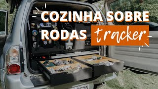 COZINHA NA TRACKER 4x4 COMO VOCÊ NUNCA VIU! Feito em casa para viagens e acampamentos