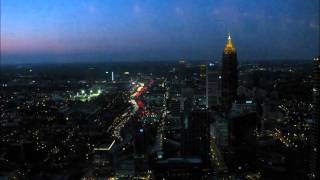Time Lapse Sunset over Downtown Atlanta looking north