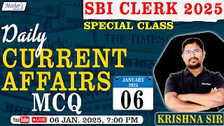 Daily Current Affairs / SBI Clerk 2025 ( Special Class ) | 04 JANUARY | By Krishna Reddy sir