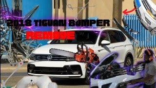 DIY 2018 VOLKSWAGEN TIGUAN how to take the front bumper and headlight off