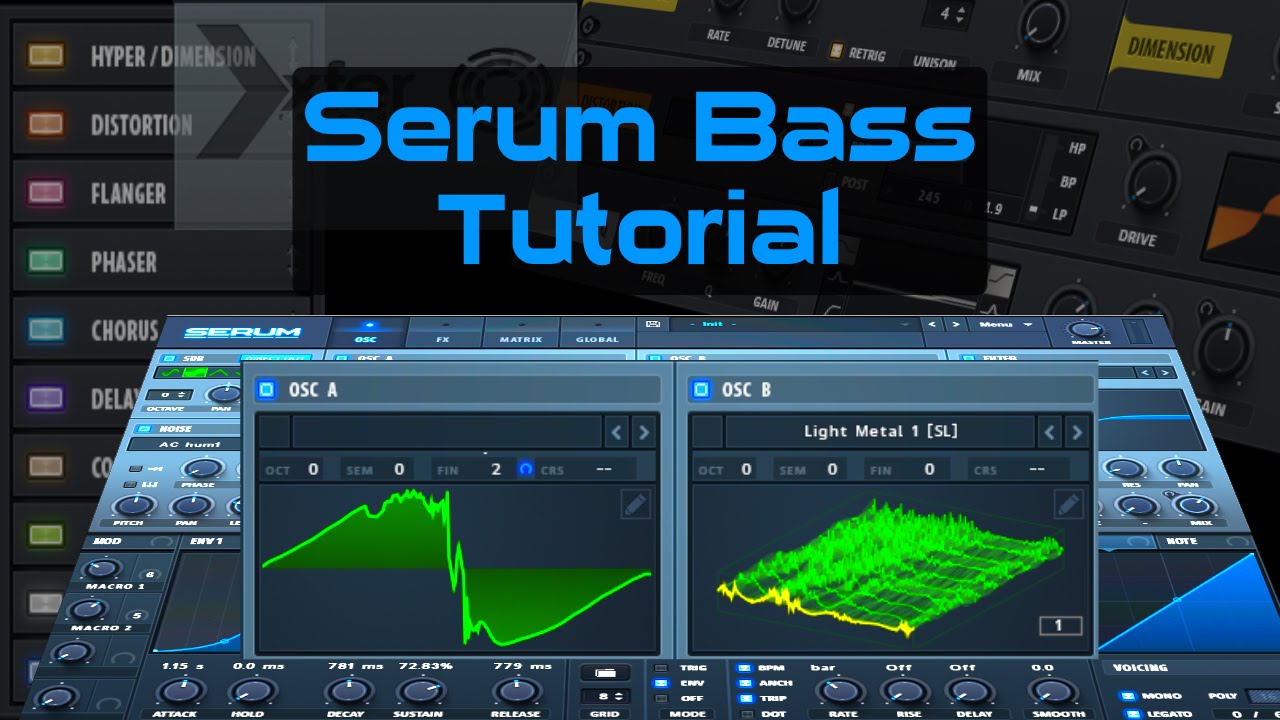 Serum Synth Tutorial Bass Sound Design Youtube