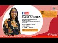 Assunta #DoctorsLiveTalk: Sleep Apnoea