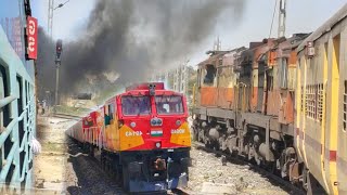 Journey Behind Energetic ERS WDM 3A twins from RJT-JAM hauling 16338 Ernakulam-Okha Express