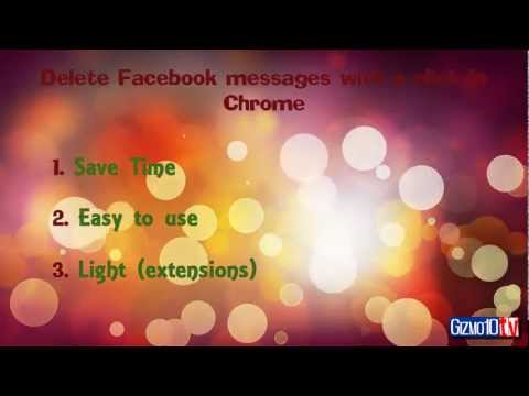 Delete Facebook messages with a click in Chrome Delete Facebook messages with a click in Chrome