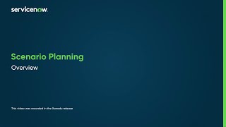 Scenario Planning | Overview