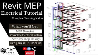 How to Design Electrical System in Revit MEP | Conduit, Routing, Cable Tray | Tutorial on Revit MEP